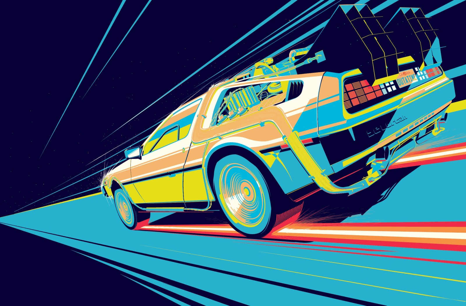 รถยนต์, รูป, เครื่อง, เรื่องอ่านเล่น, ภาพยนตร์, กลับไปสู่อนาคต, DeLorean, DeLorean DMC-12