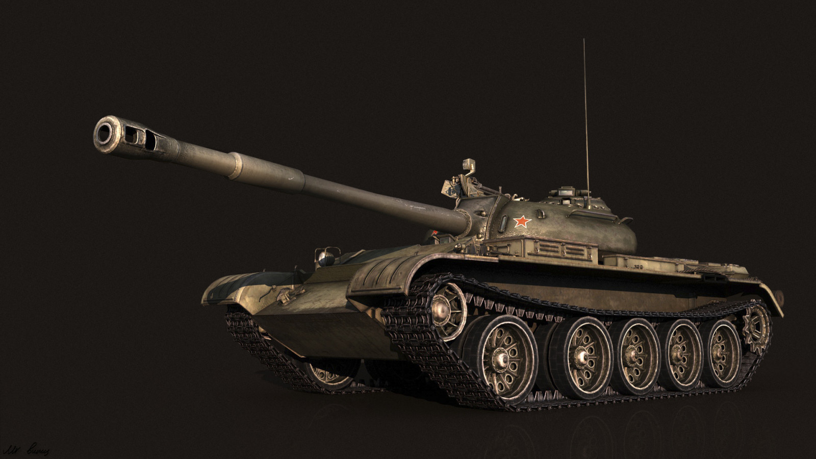 Uni Soviet, memberikan, tank, DUNIA TANK, tangki, WoT, Wargaming.net, T-54