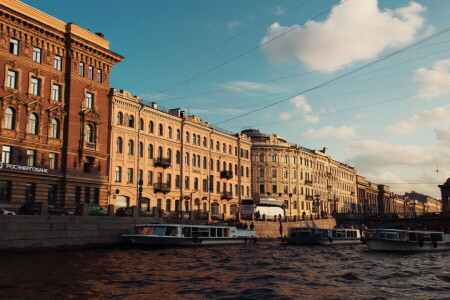 saluran, Peter, sungai, Rusia, Saint Petersburg, St. Petersburg