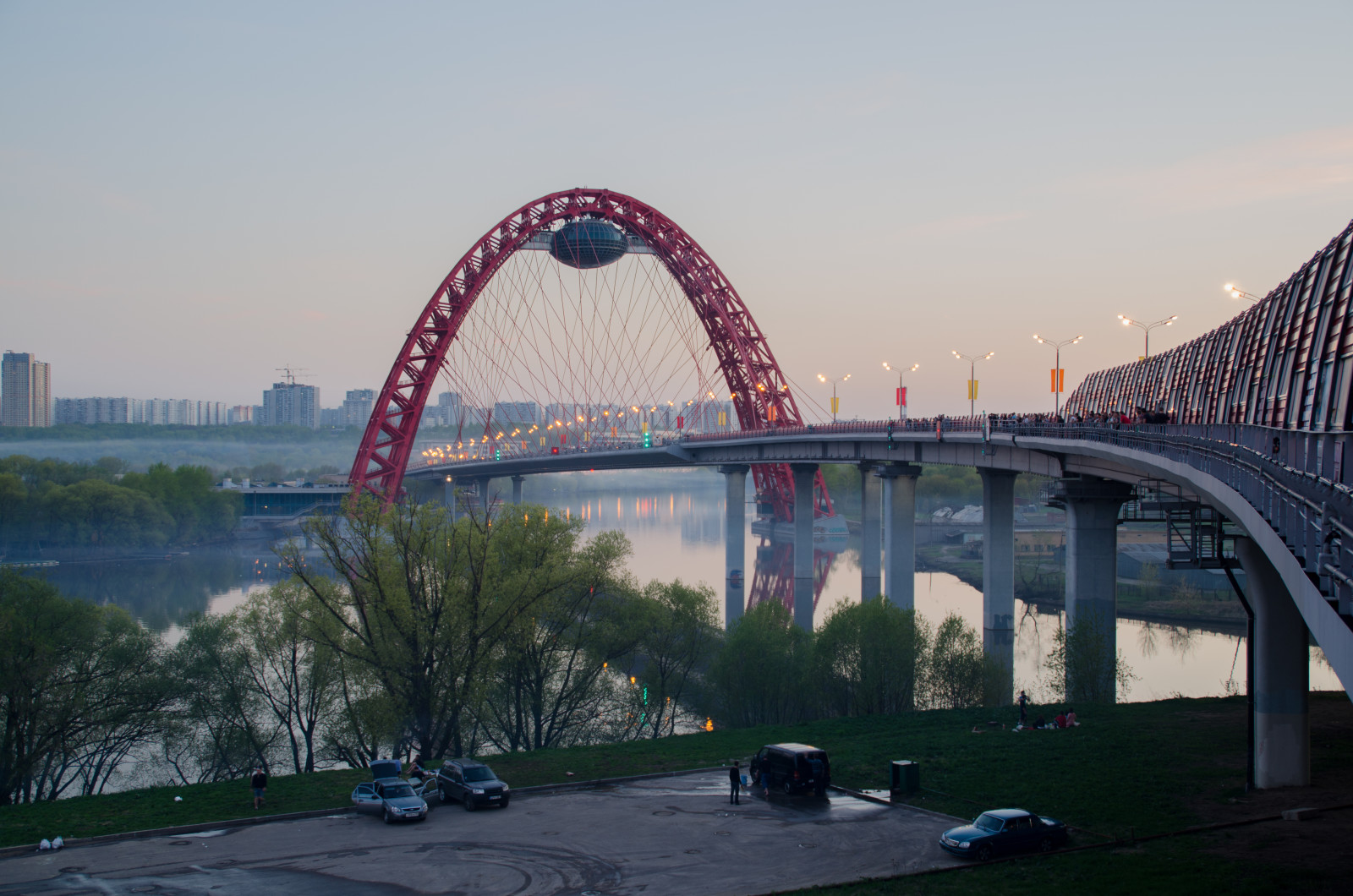 红色, 桥, 莫斯科