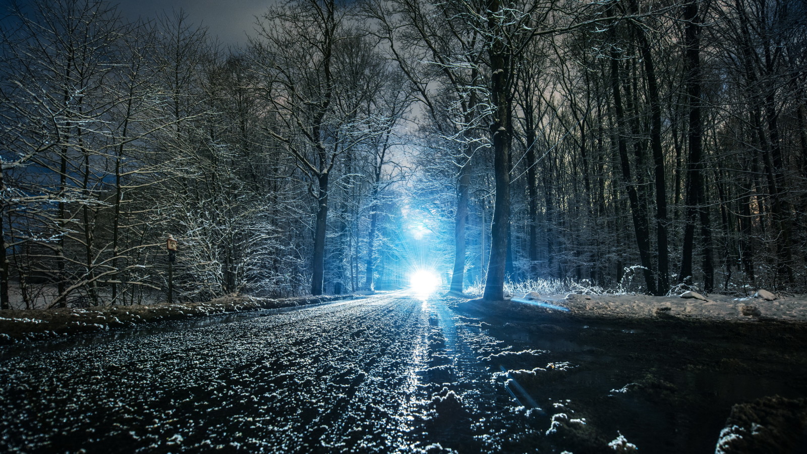 눈, 빛, 자연, 겨울, 경치, 도로