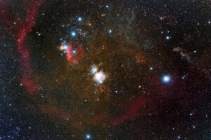 Barnard's Loop, emisi, di rasi bintang, nebula, Orion