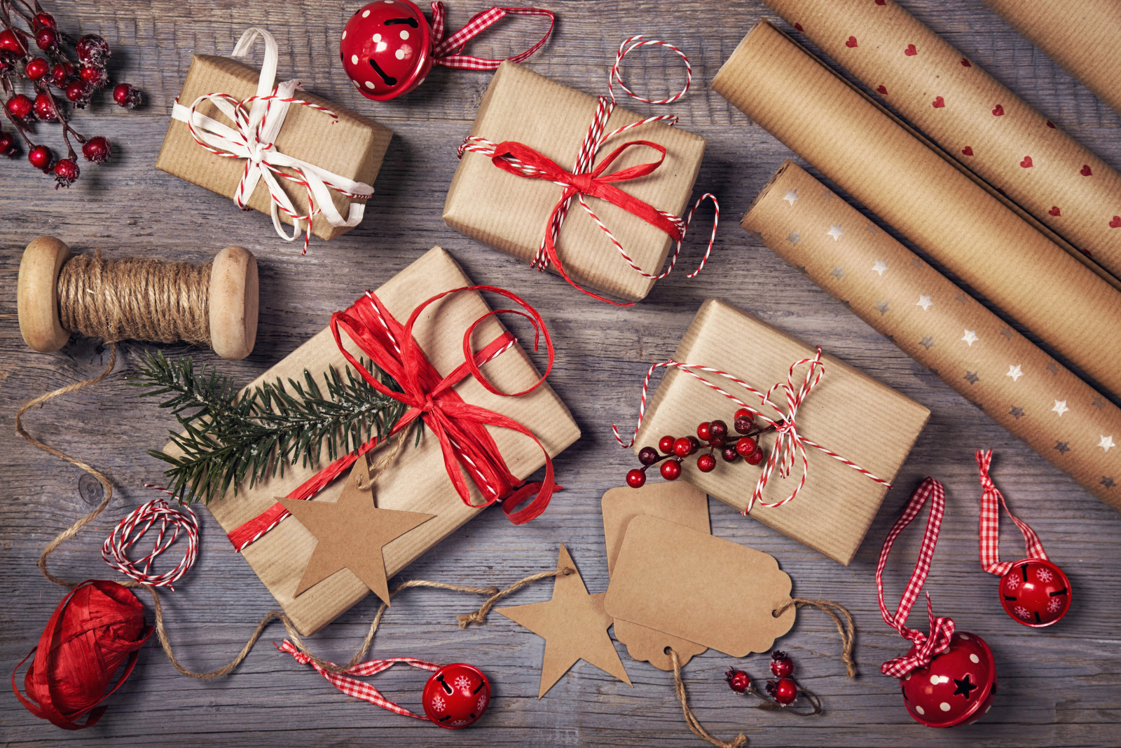 Tahun baru, hari Natal, kayu, dekorasi, Gembira, hadiah, Xmas, vintage