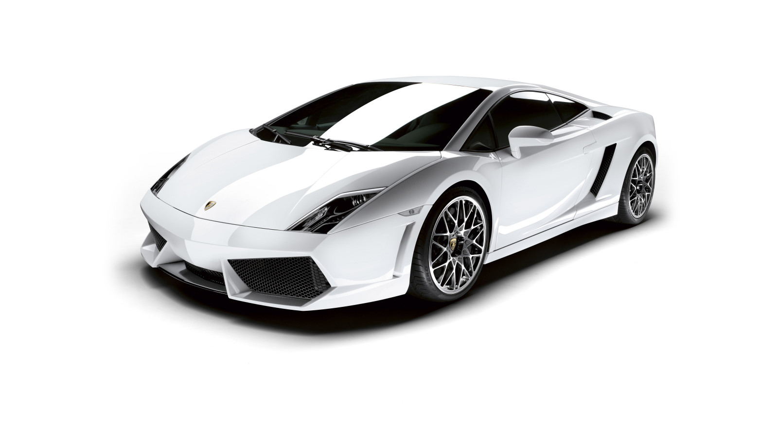 Lamborghini, latar belakang putih, Gallardo