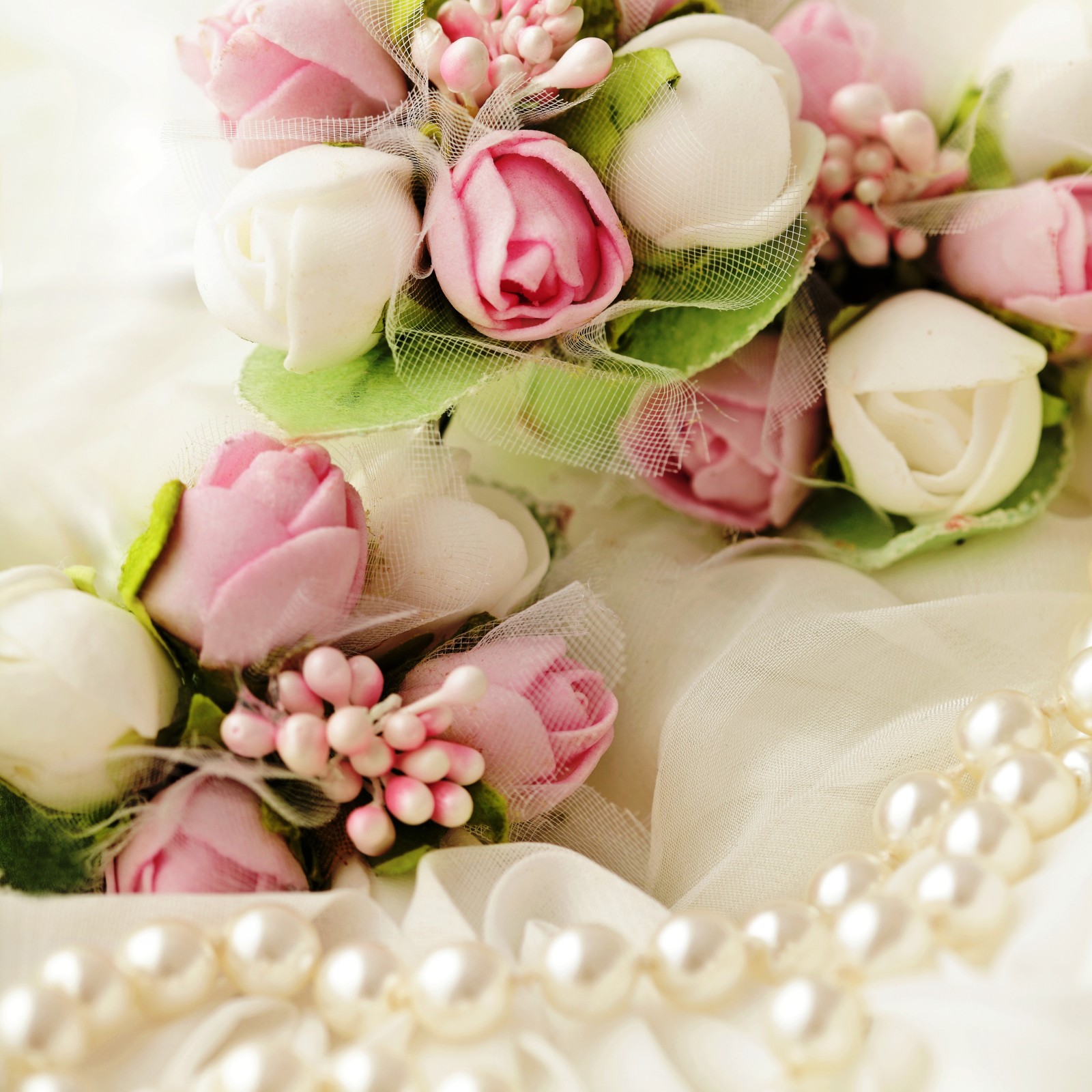 mawar, Merah Jambu, bunga-bunga, putih, buket, tunas, tunas, pernikahan