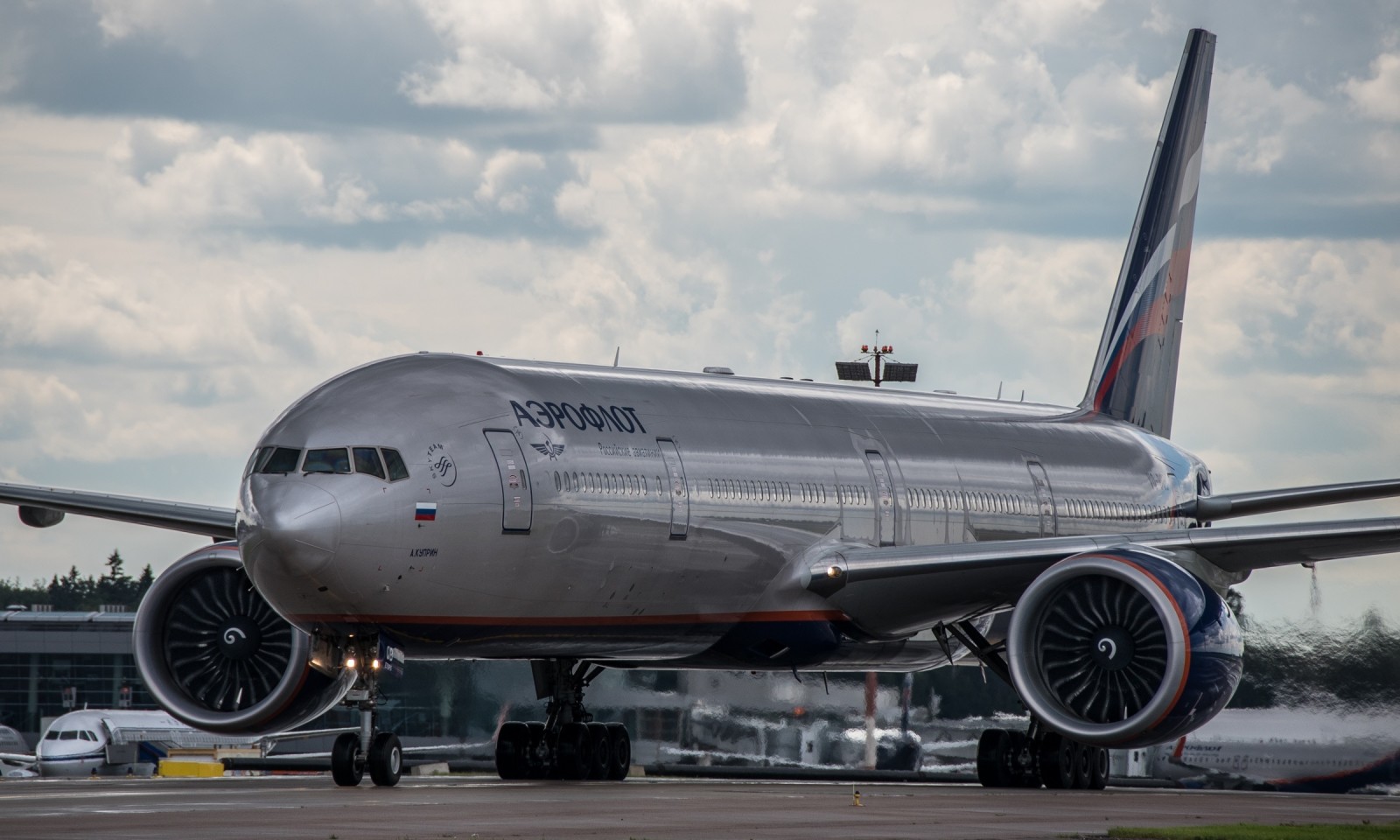 pesawat, sayap, Boeing, Aeroflot, Bandara, Turbin, B-777, 3M0