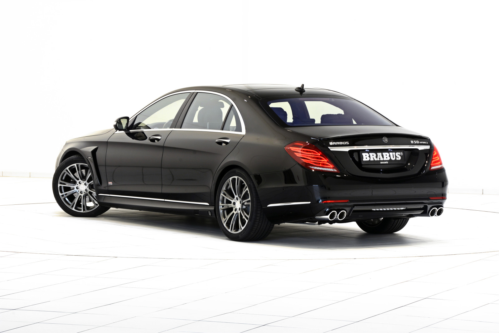 สีดำ, Mercedes-Benz, เมอร์เซ, เป็นลูกผสม, Brabus, เสลี่ยง, W222, 2015