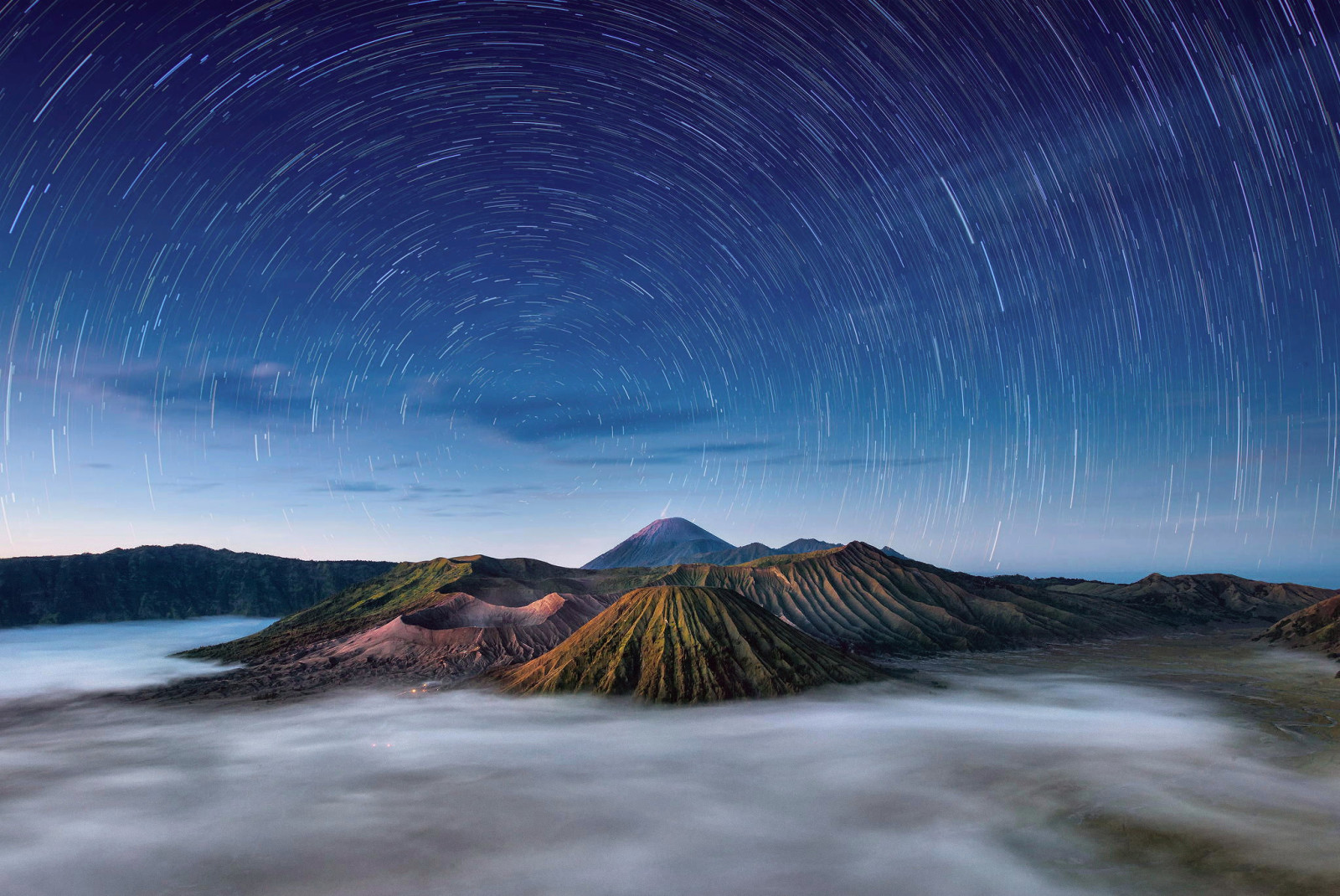 langit, pagi, bintang, Indonesia, Jawa, gunung berapi aktif bromo