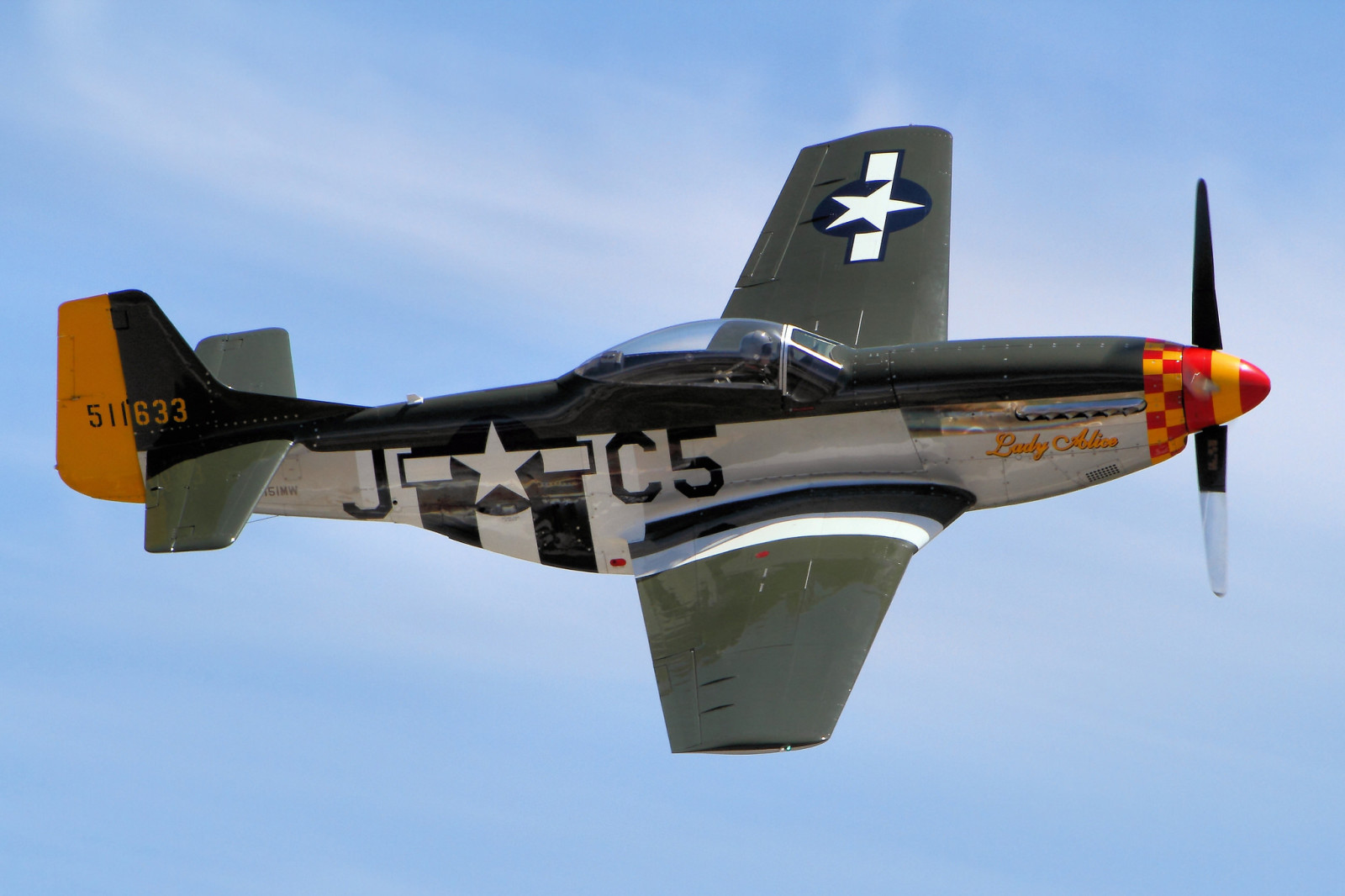 머스탱, 비행, P-51, 전투기