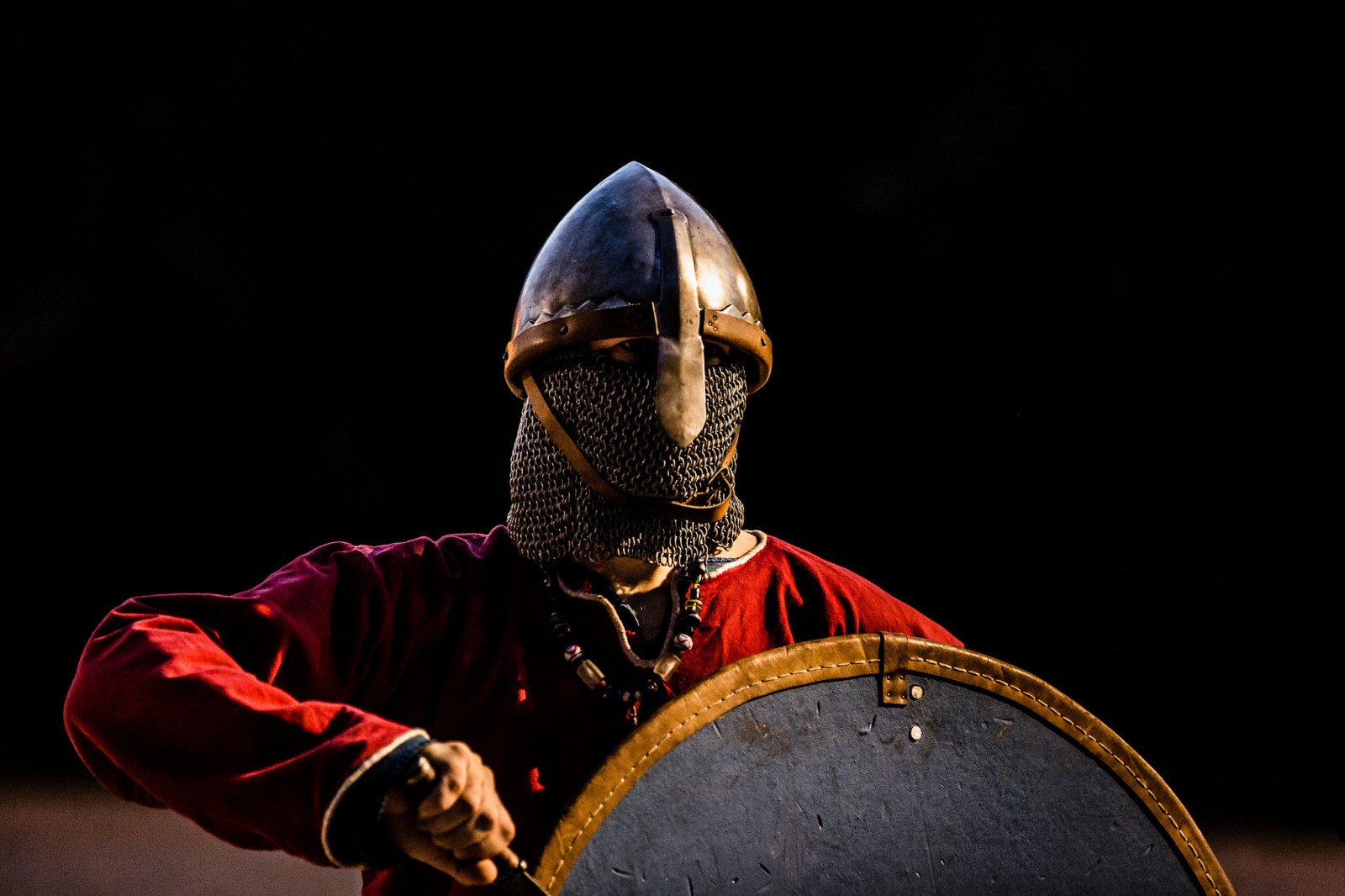 剑, 战士, 头盔, 屏蔽, 维京人