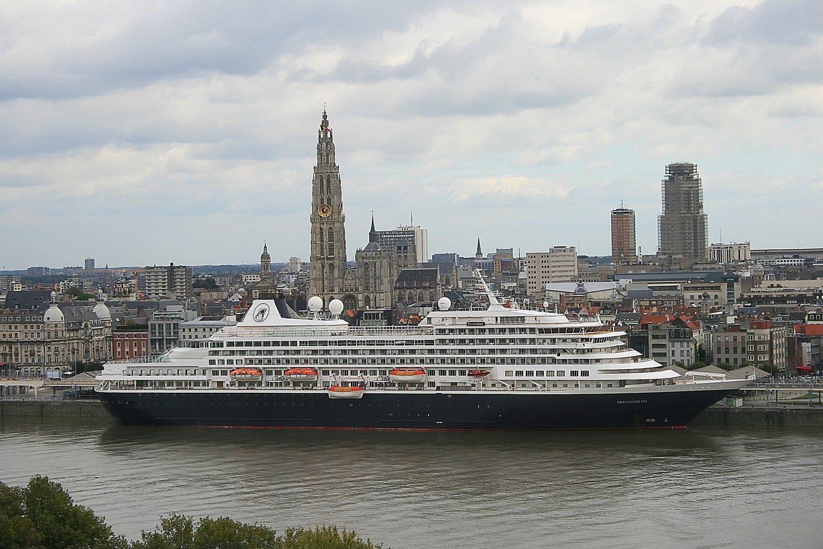 thành phố, nước Bỉ, Lót, du thuyền, Tàu liner, Antwerp, Sông Scheldt