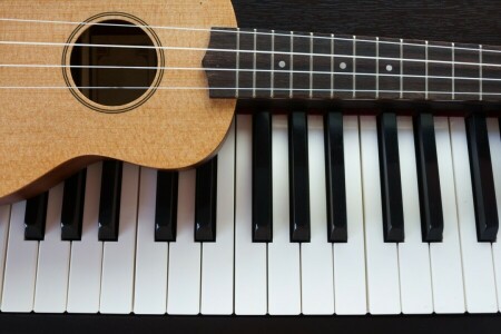 ギター, 音楽, ピアノ