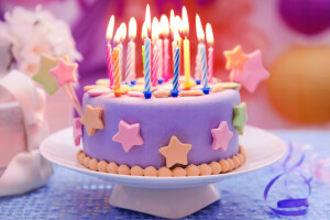 生日, 蛋糕, 蜡烛, 生日快乐, 字母