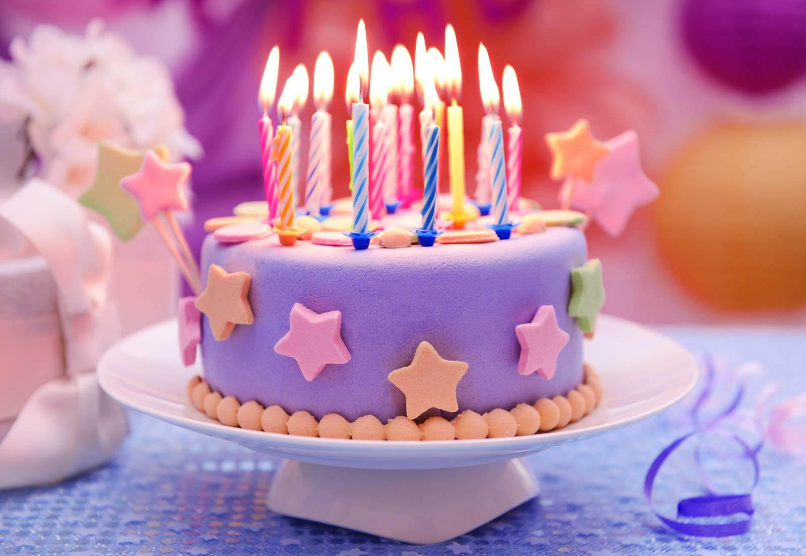 生日, 蜡烛, 蛋糕, 字母, 生日快乐