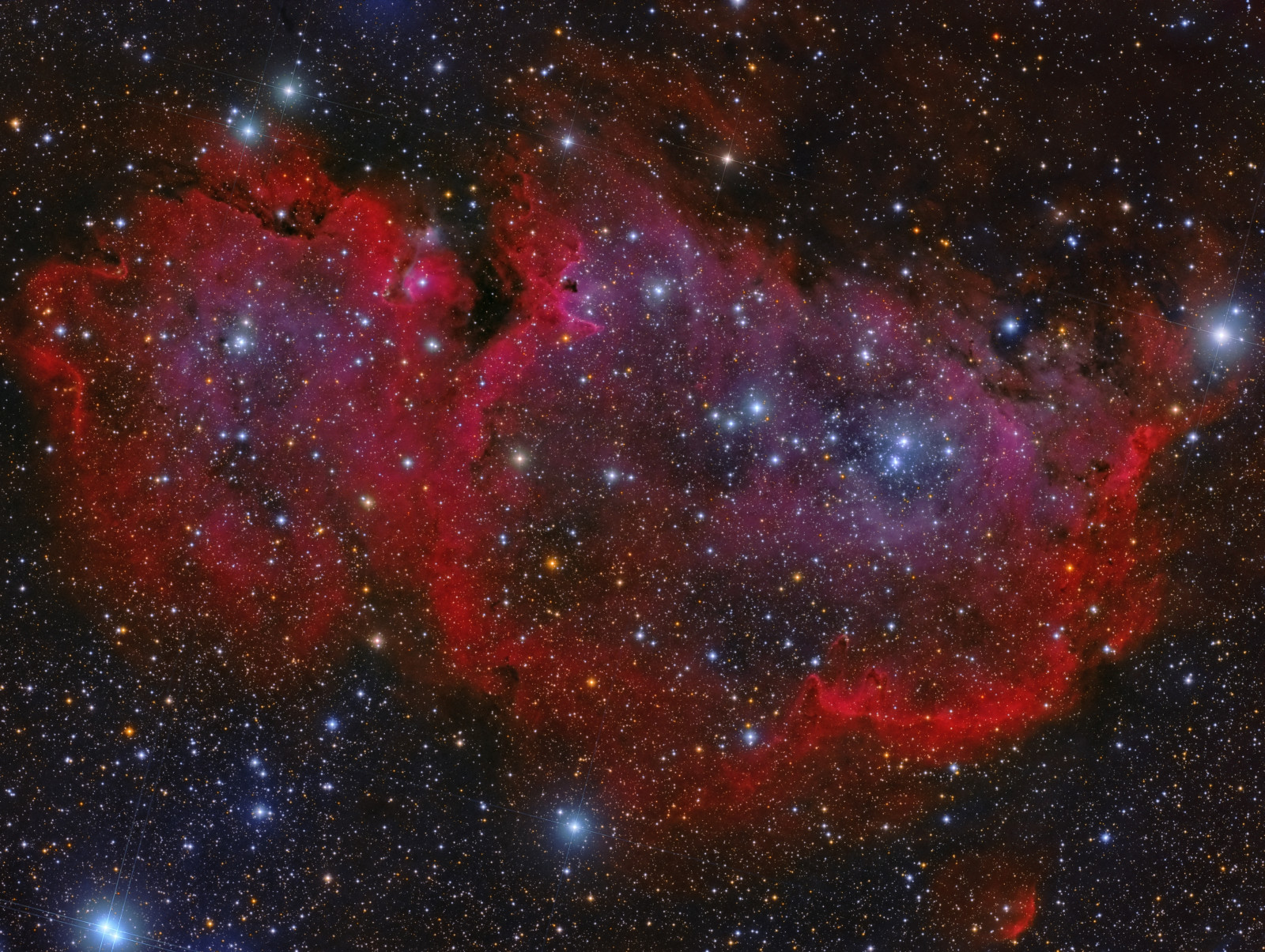 ruang, nebula, alam semesta, Cassiopeia, "Jiwa"