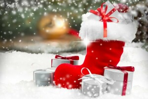 クリスマス, デコレーション, プレゼント, メリー, 新年, 雪, 冬