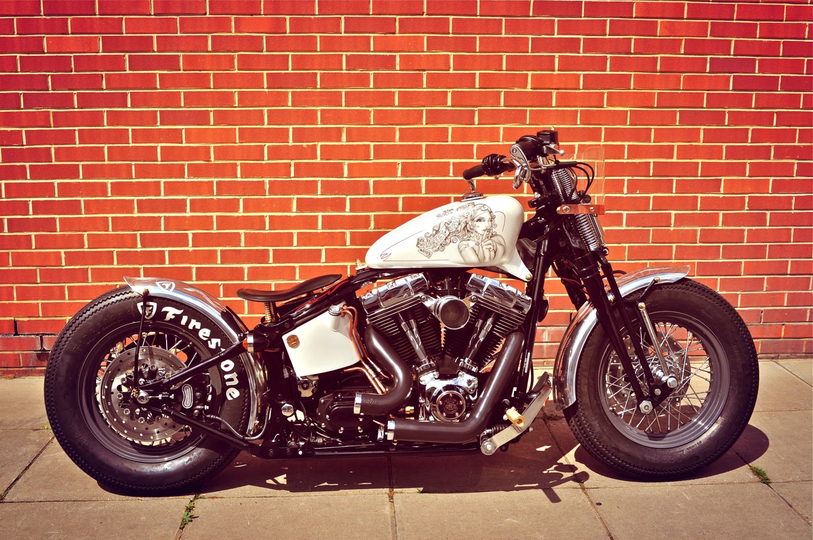 adat, sepeda motor, Bobber, Harley-Davidson
