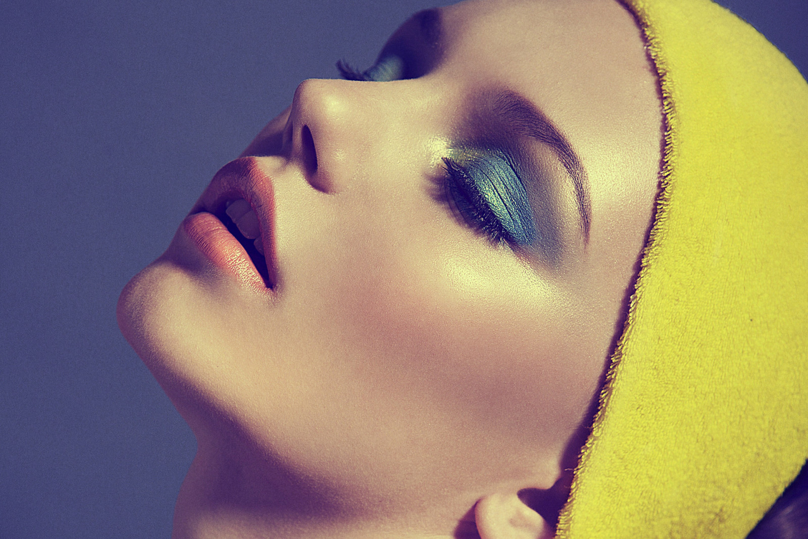 wajah, model, Barbara Palvin, bibir, bayangan, lipstik