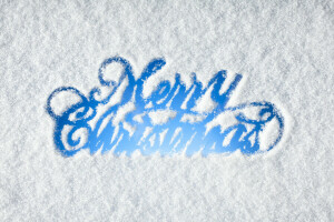 クリスマス, メリー, 新年, 雪, 冬