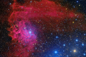 燃える星, IC 405, 星雲