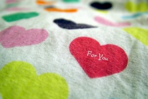 毛布, 色付き, 心, 愛