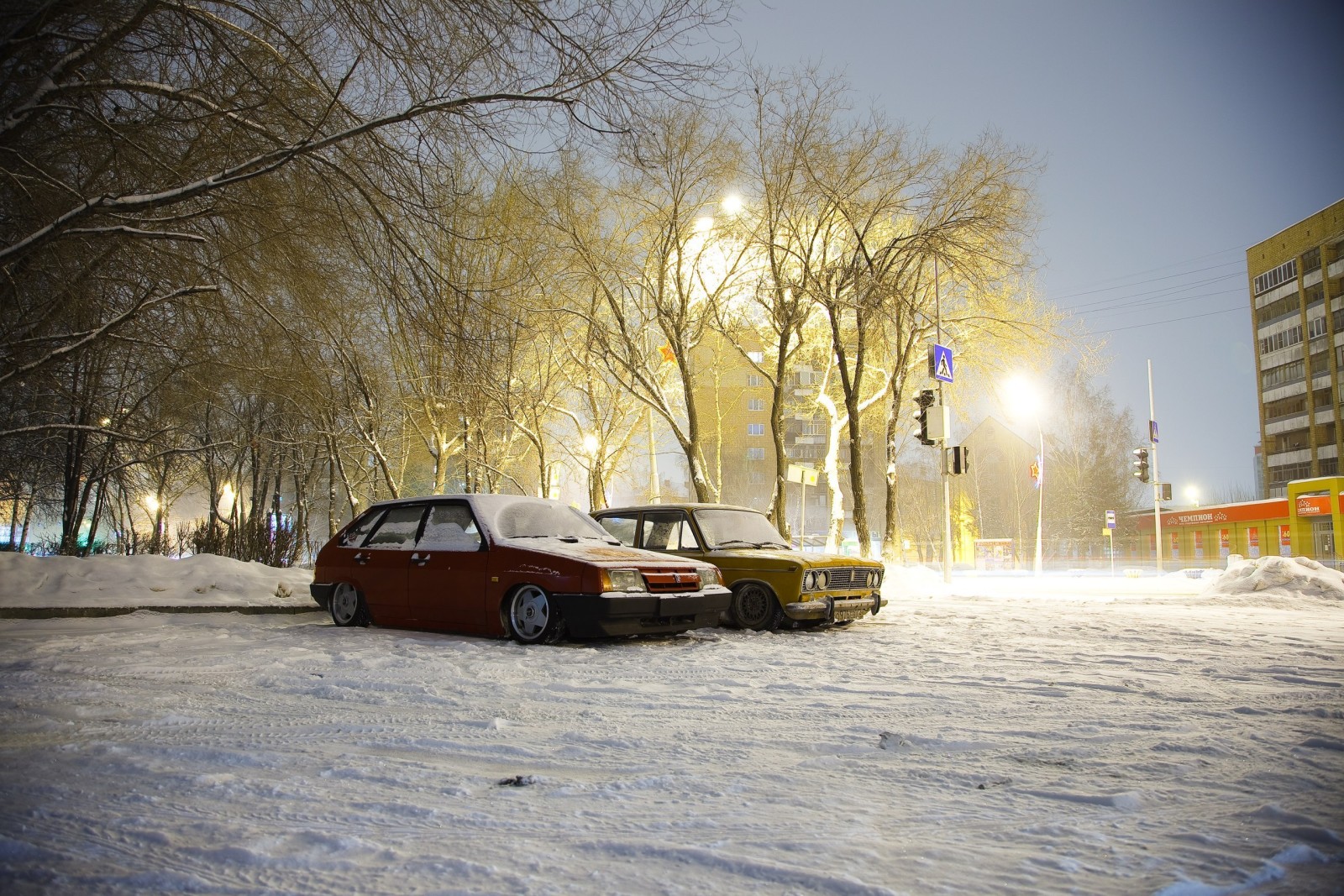 หิมะ, ฤดูหนาว, รถยนต์, เครื่อง, VAZ, ลดา, BPAN, ไม่มีแลนดิ้งอัตโนมัติ