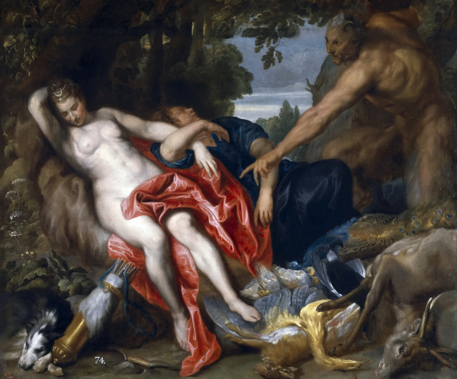 gambar, Mitologi, Terlihat Satyr, Anthony van Dyck
