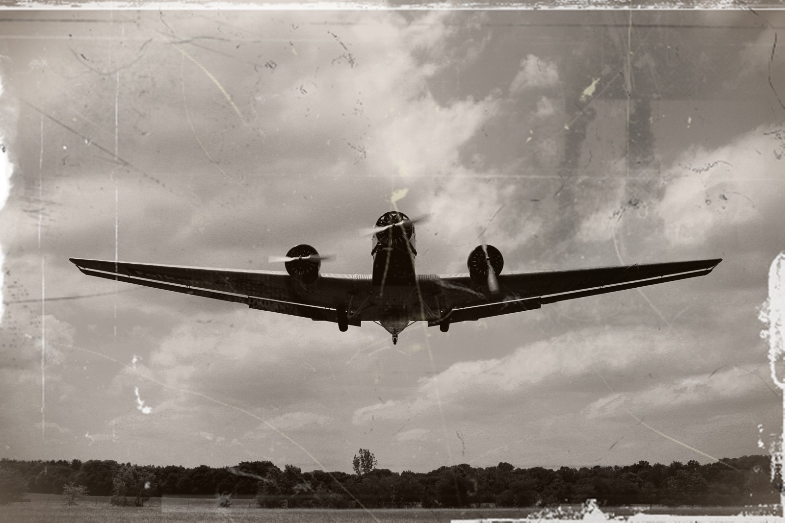 飞机, 复古的, 航空
