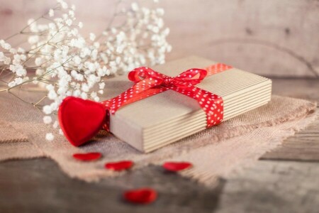 フラワーズ, 贈り物, 心臓, 愛, ロマンス, ロマンチック, バレンタイン・デー