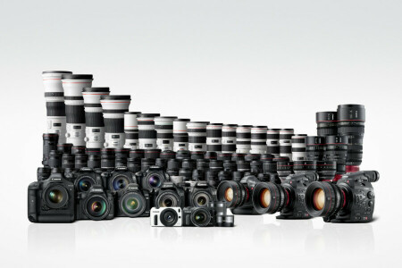 ビデオカメラ, カメラ, キヤノン, EOS, レンズ, 壁紙, 白色の背景