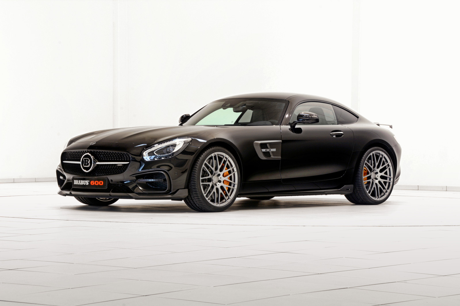 hitam, Mercedes, AMG, C190, Brabus, 2015, GT S