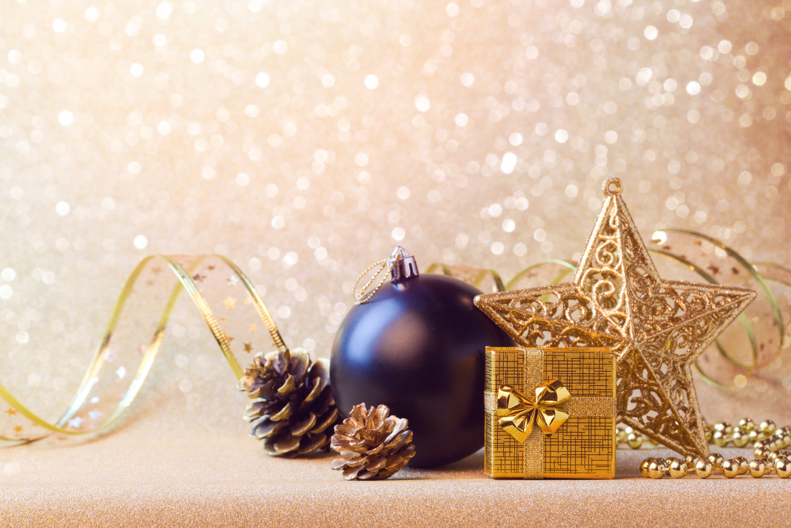 bola, Tahun baru, hari Natal, dekorasi, Gembira