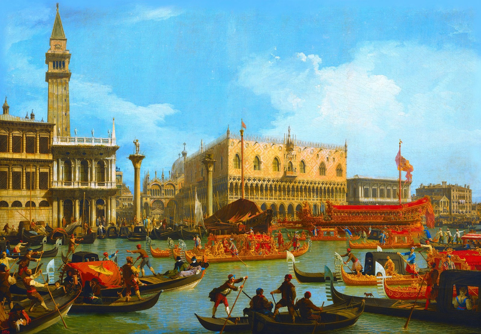 ภาพ, เรือ, เวนิซ, ภูมิทัศน์เมือง, เรือแจว, Canaletto, คลองจิโอวานนี่อันโตนิโอ