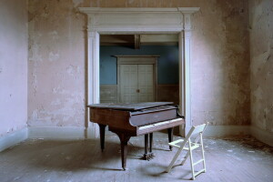 椅子, 音楽, ピアノ