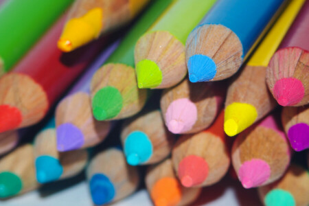 색깔, 그림, 연필, 첨필