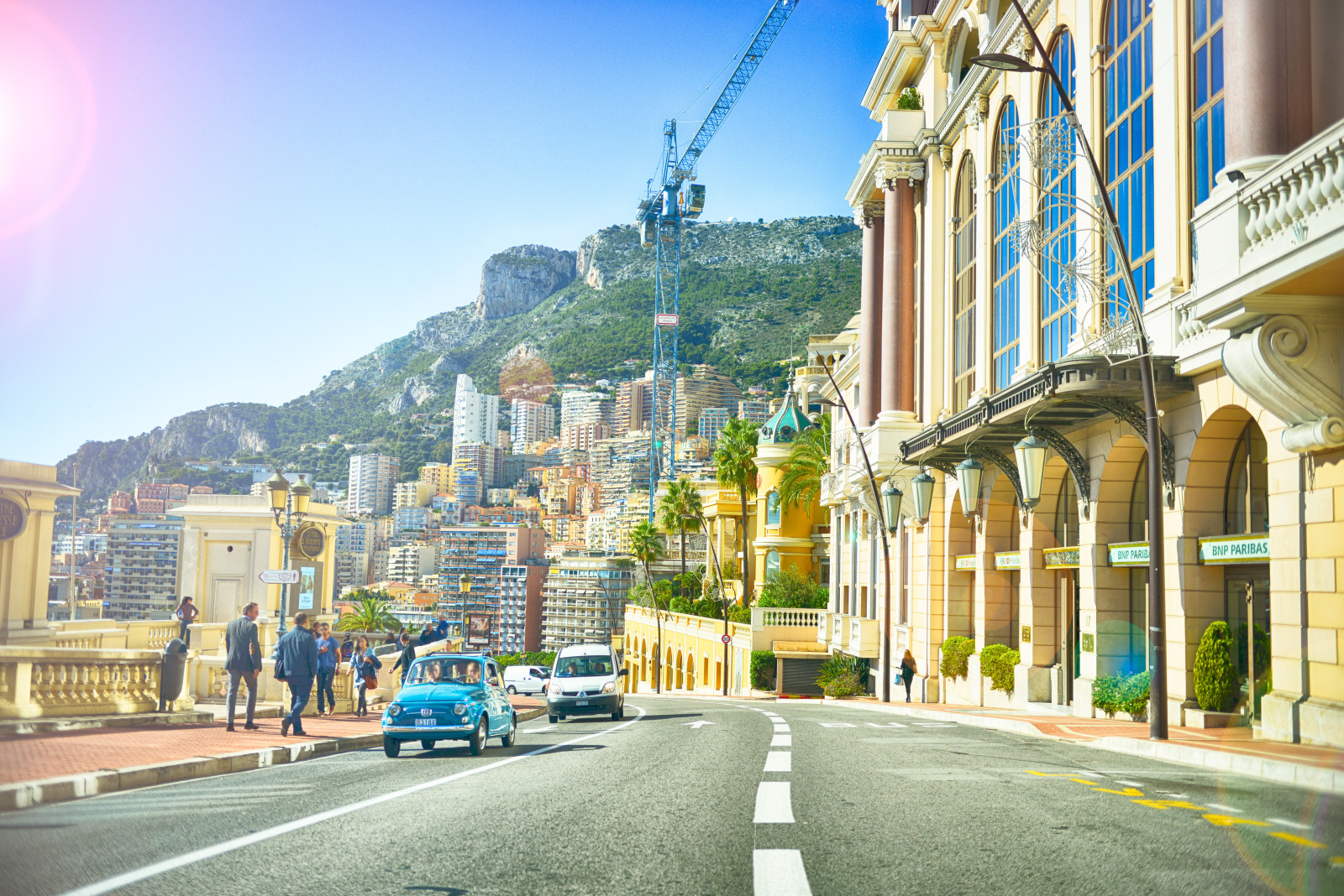 đường phố, Mọi người, xây dựng, Máy móc, Monaco, Châu âu, xe hơi, máy trục