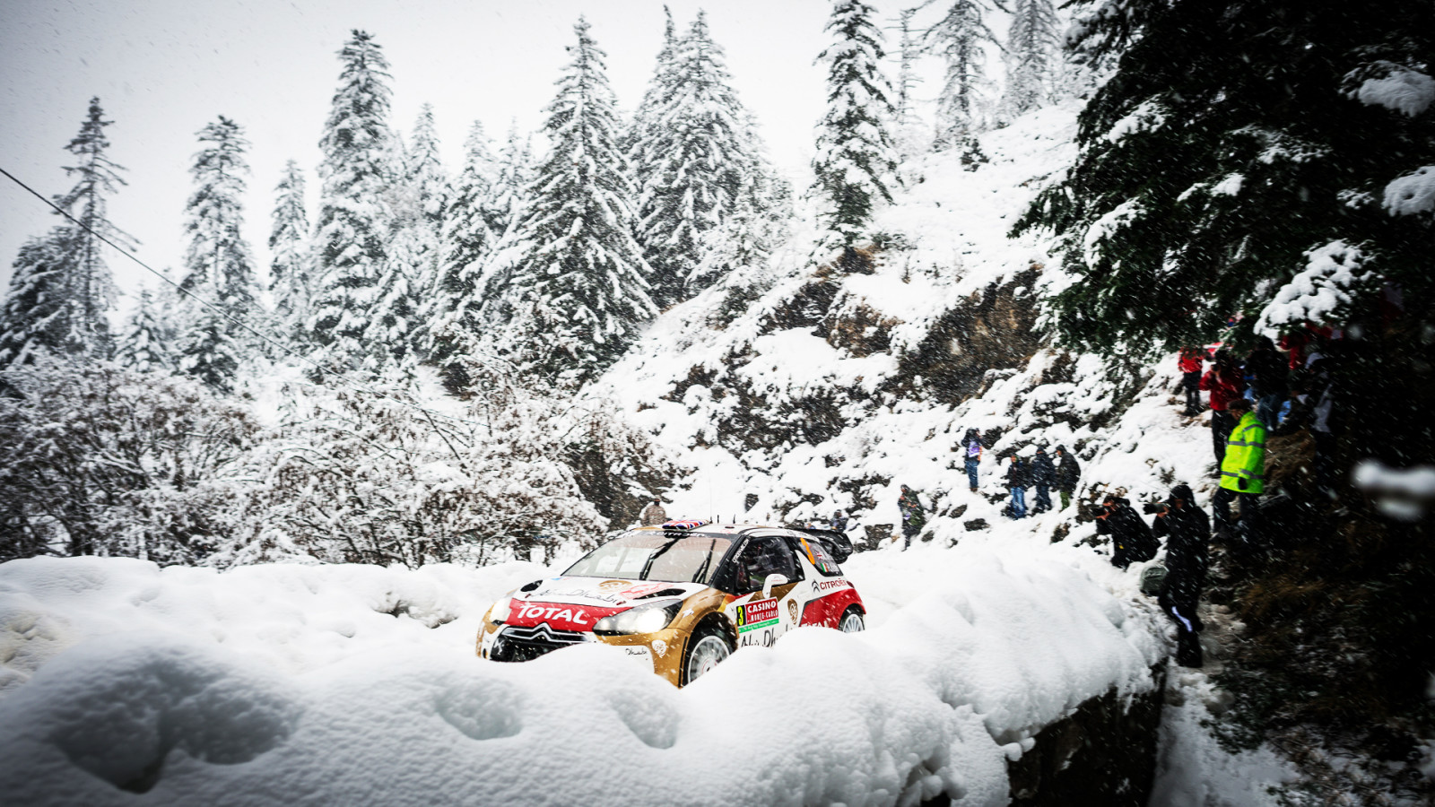 雪, 树, 森林, 冬季, 人, 机, 运动, WRC