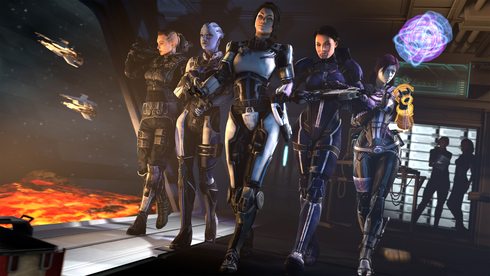 สาว ๆ, Mass Effect, ช่องเสียบ, แอชลีย์วิลเลียมส์, asari, Glubinny Zorah nar Rayya, Liara T soni, Quarian