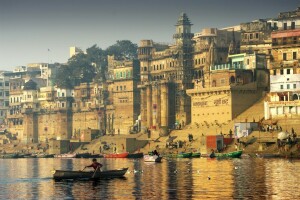 thuyền, Ấn Độ, hải âu, thành phố