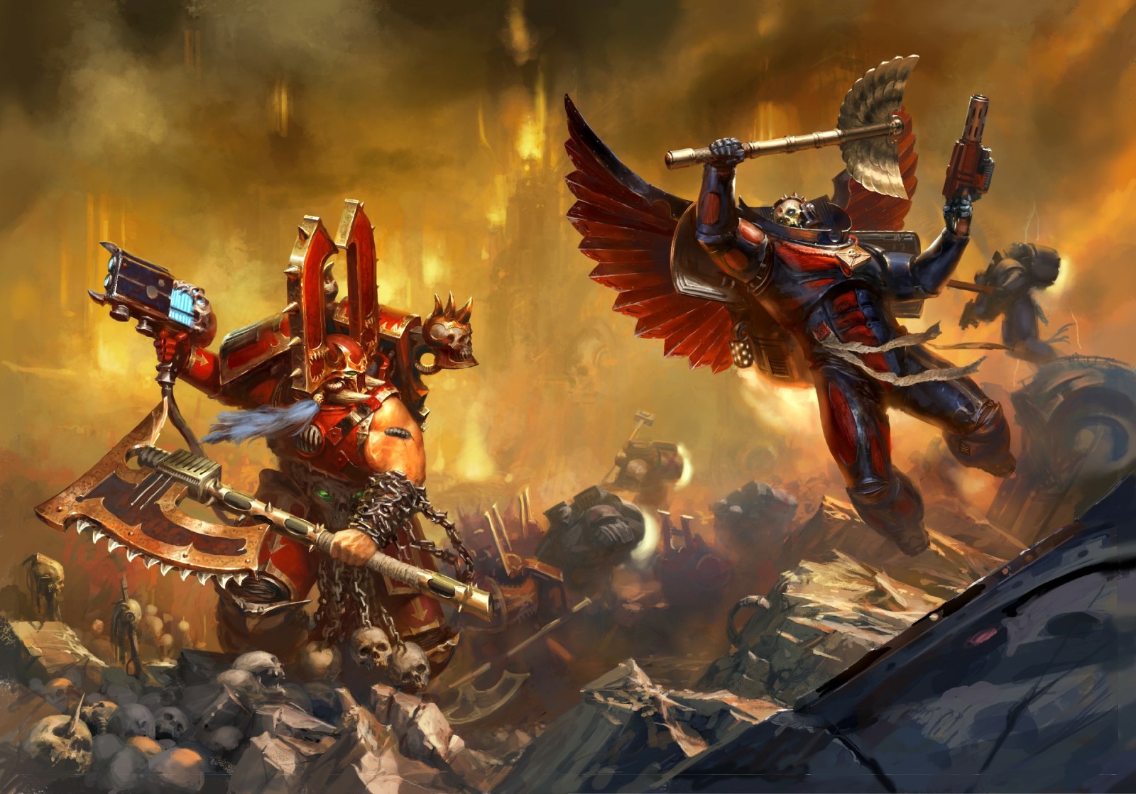 pertarungan, Warhammer 40.000, Demi, Pengamuk, Kharn the Betrayer, Khorne, juara