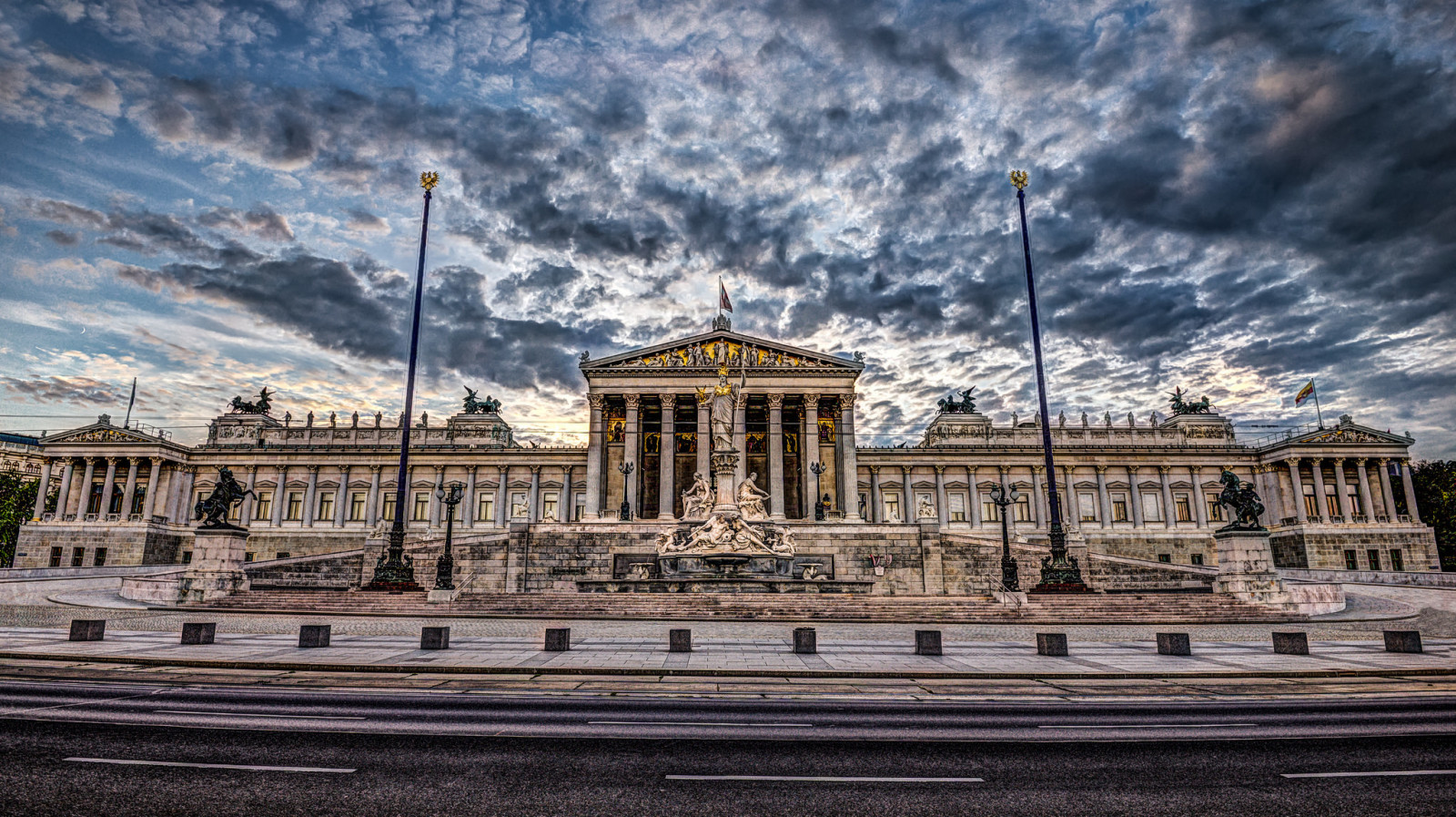 건축물, 오스트리아, HDR, 비엔나, 의회