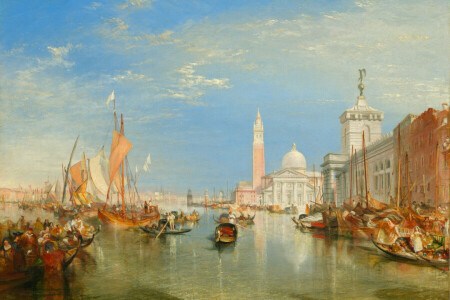 ボート, ホーム, 画像, 海, 都市景観, ヴェネツィア, ウィリアム・ターナー