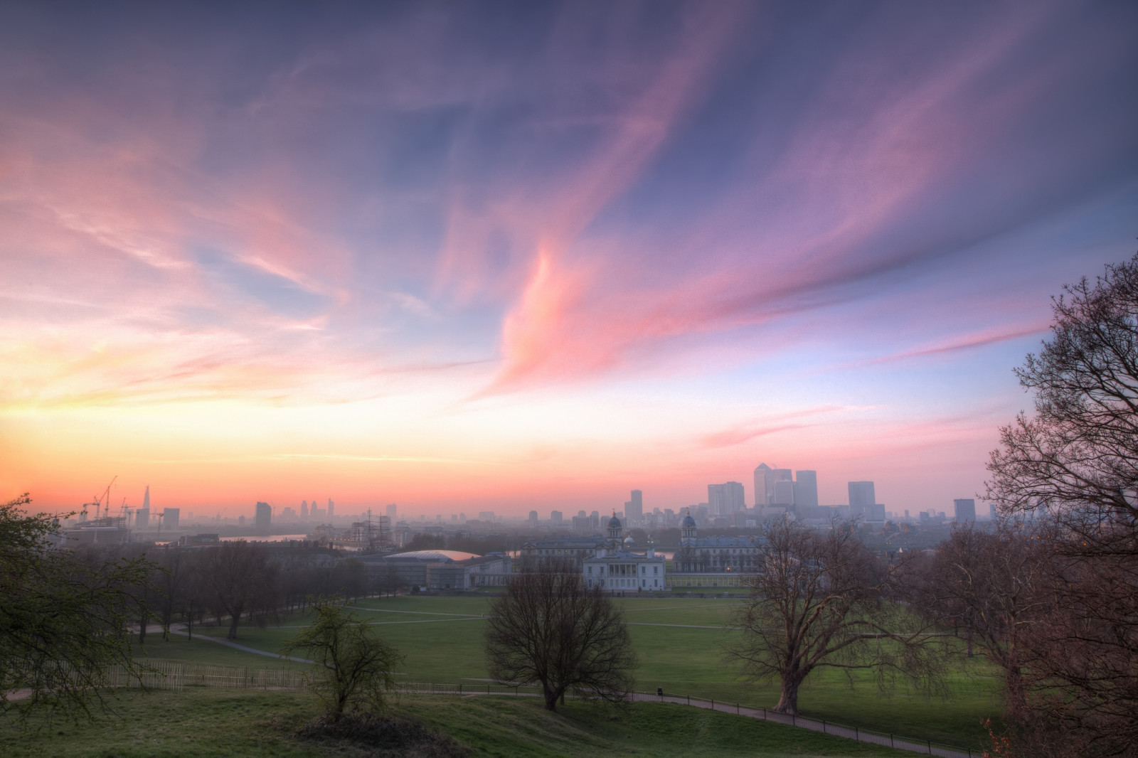 nước Anh, London, Công viên Greenwich, bầu trời