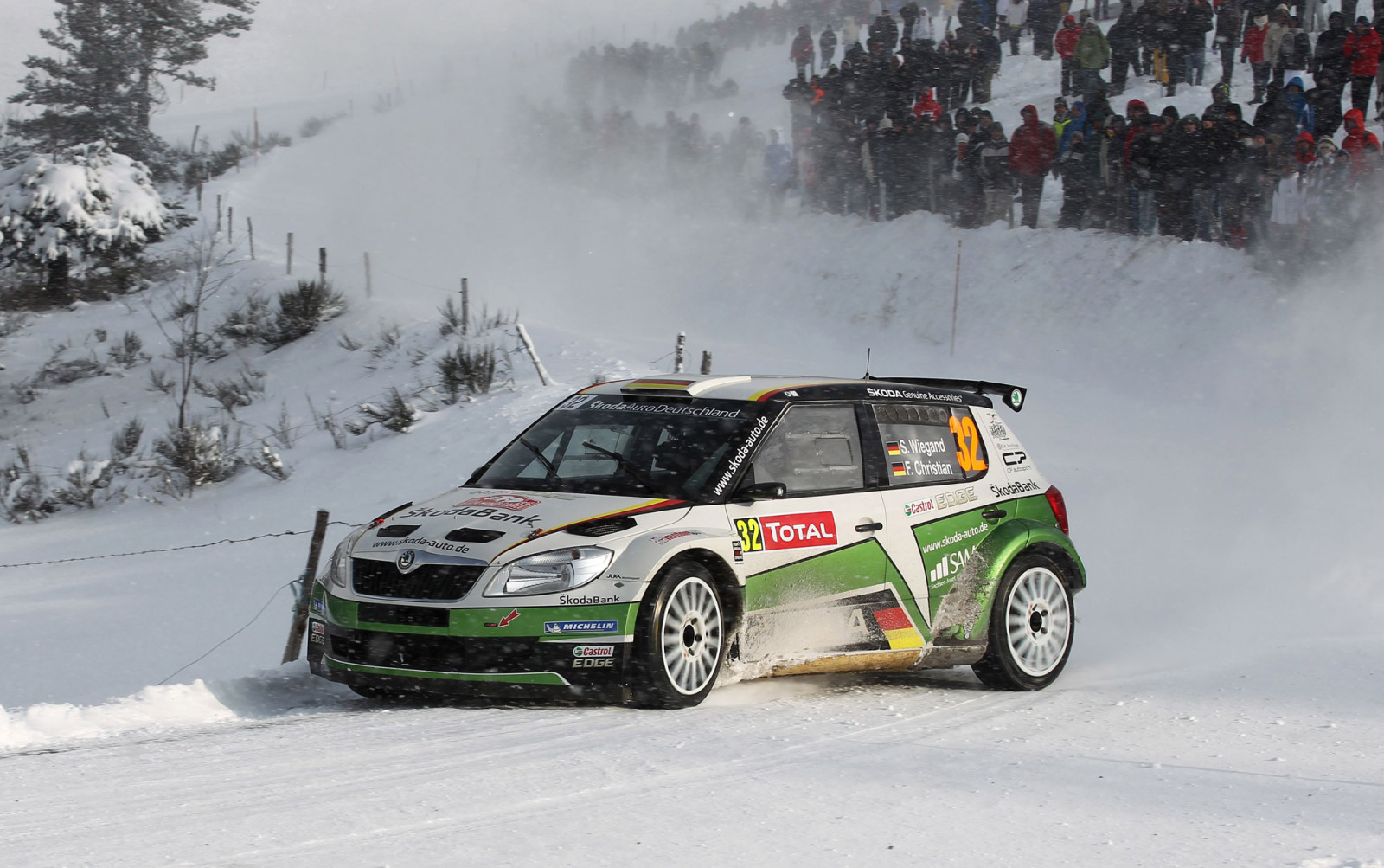 หิมะ, ฤดูหนาว, รถยนต์, กีฬา, WRC, การชุมนุม, Skoda, Fabia