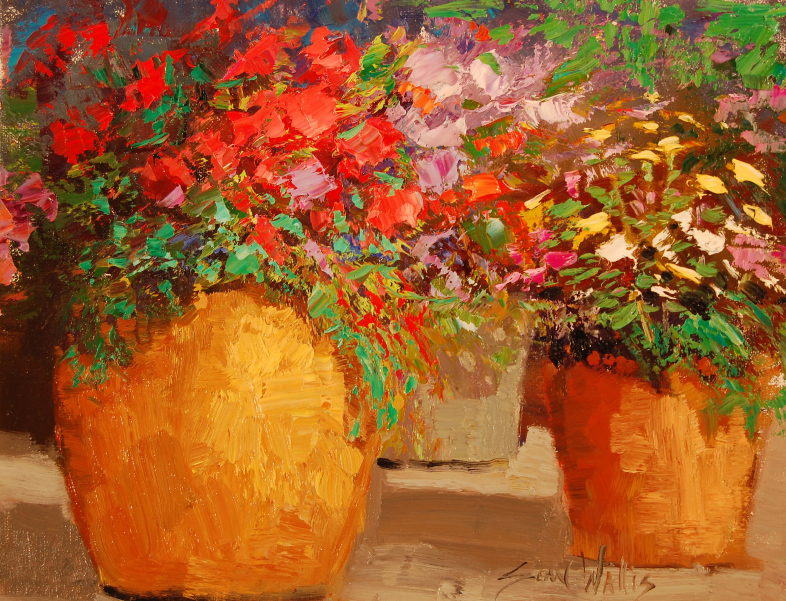 アート, ショーン・ウォリス, 鉢植えの花