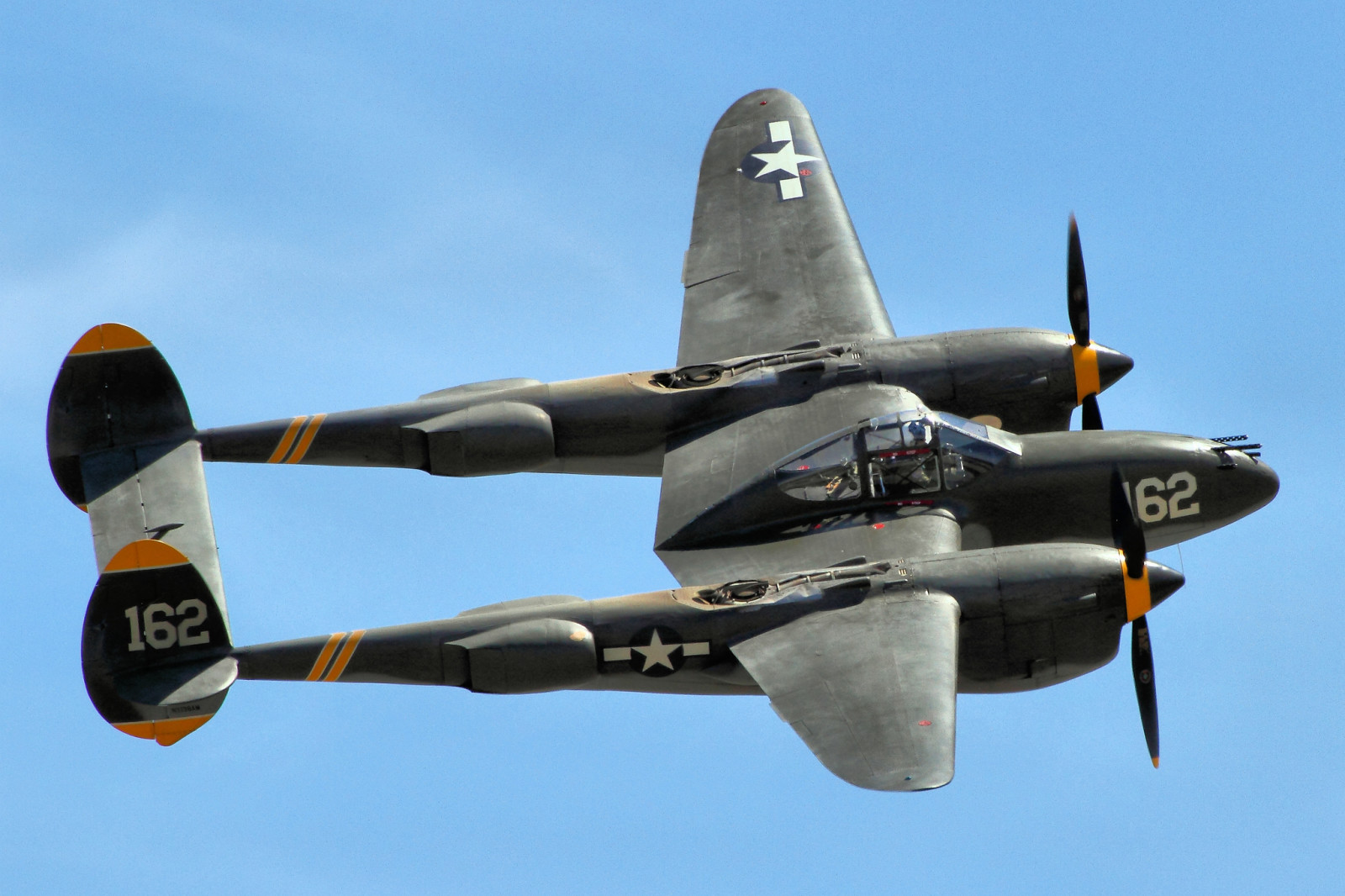 비행, 전투기, 번개, P-38