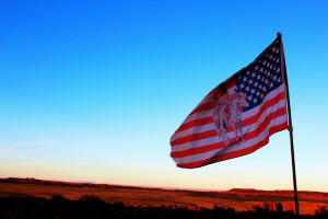 깃발, 인도 사람, 원주민, 하늘, 미국