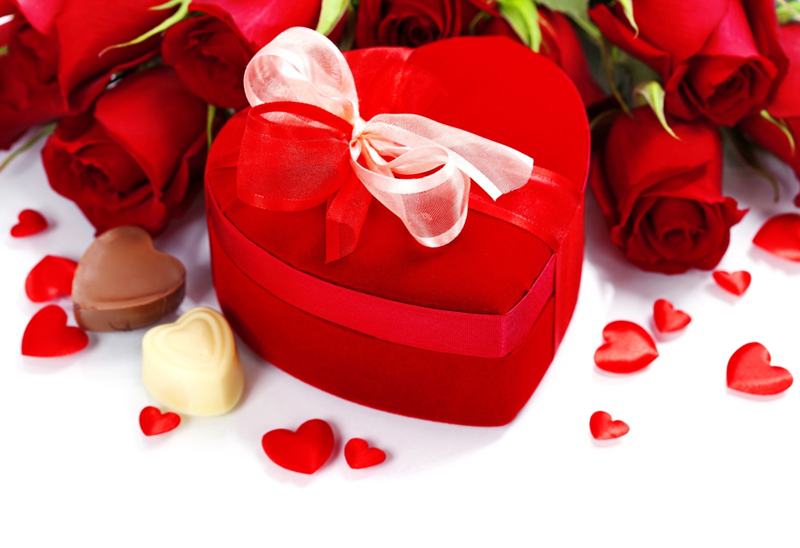 사랑, 낭만적 인, 발렌타인 데이, 선물, 장미, 심장