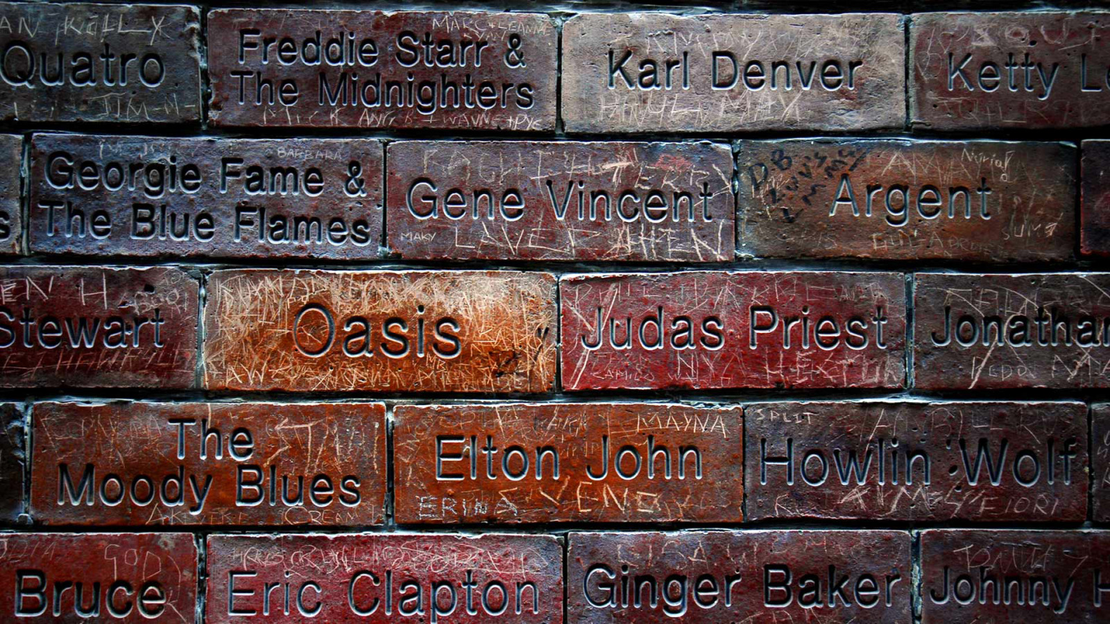 Inggris, Liverpool, Mathew Street, Wall Of Fame