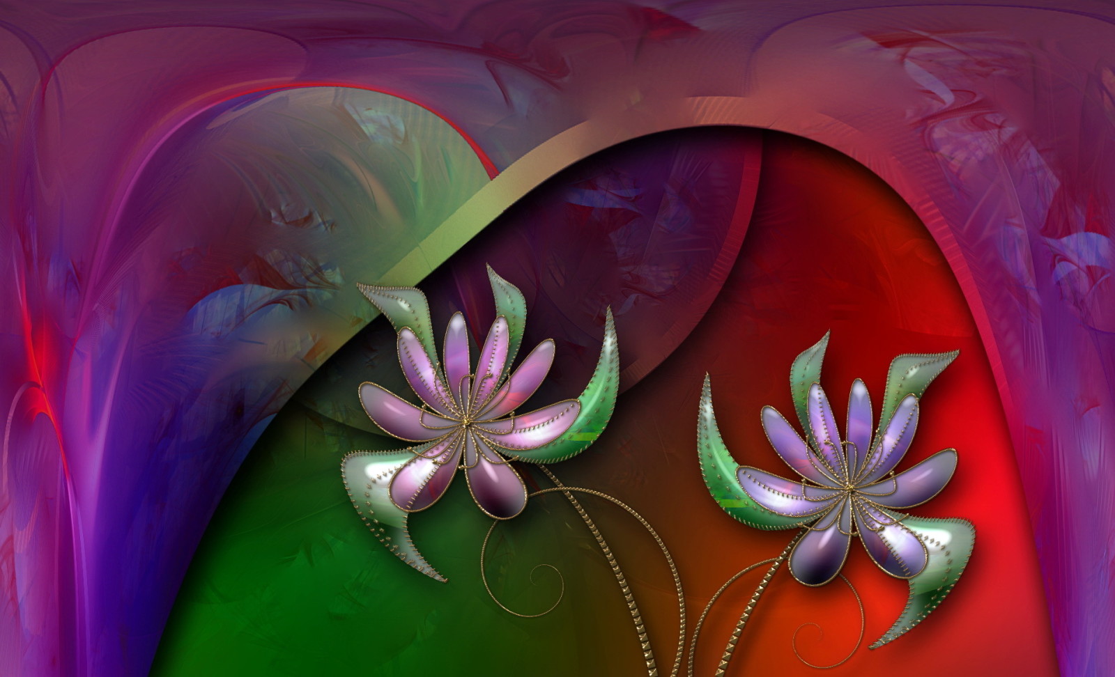 花卉, 颜色, 抽象, 形成